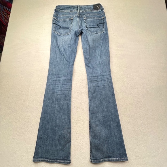 American Eagle Outfitters Womens Super Stretch Kick Boot Jeans Pants Size 2 Long - Picture 13 of 16
